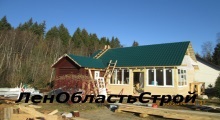 Add-on la reședință de vară - construcția la cheie - construcții de finisare acoperiș izolație plafon fundație plafon