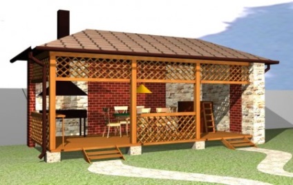 Nyári konyha projektek grillsütővel, grillezővel és pavilonokkal