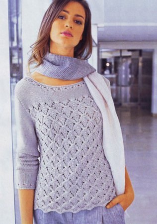Calcularea buclelor pe un pulover de dimensiune 52 cu guler este o încuietoare de mahera - o buclă - tricotat pentru toate ocaziile