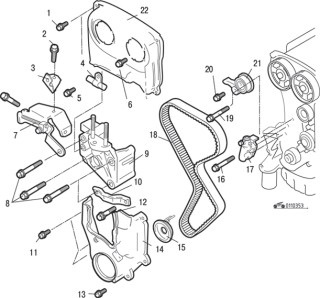 Cronometru curea de transmisie - mitsubishi carisma