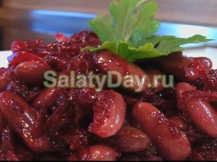Salată cu fasole roșie conservată - o rețetă delicioasă cu fotografii și videoclipuri