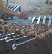 Shish kebab finețe de gătit