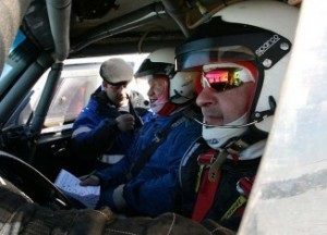 A navigátor a rally (rally) A navigátor a rallyon