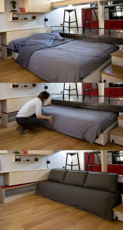Hidden pat extensibil pentru interioare mici