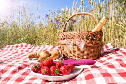 Adunarea unui coș pentru un picnic - secrete de gastronomie