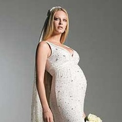 Esküvői ruha terhes nők számára 50 változat fotóval, fényes fashionista