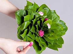 Buchet de nunta de la clasa maestru Leaf si Roses