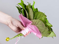 Buchet de nunta de la clasa maestru Leaf si Roses