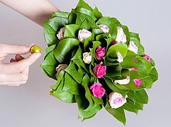 Buchet de nunta de la clasa maestru Leaf si Roses