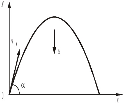 Miscarea libera a corpurilor aruncate de la un unghi la orizontul exemplelor de rezolvare a problemelor