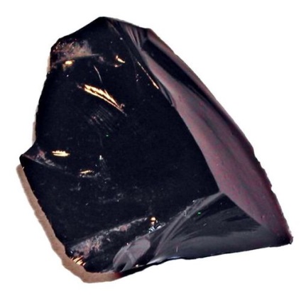 Proprietățile unui negru obsidian de piatră, negru, care este produsul de la