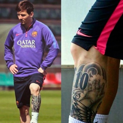 Lionel tatuaje murdare - fotografii ale tatuajului de fotbal și semnificația lor