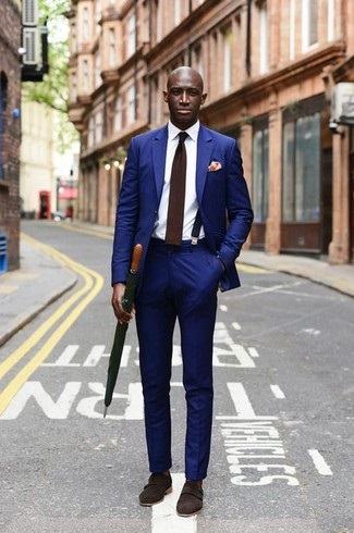 Cravată brună închisă, modă pentru bărbați