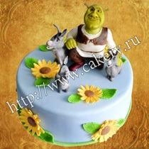 Cake Shrek la comanda, comandă un tort de Fiona și Shrek, cumpără prăjituri cu Shrek la Moscova, nunți, copii ...