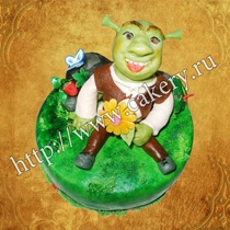 Cake Shrek la comanda, comandă un tort de Fiona și Shrek, cumpără prăjituri cu Shrek la Moscova, nunți, copii ...