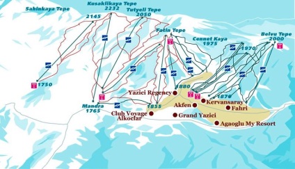 Uludag (uludag), Törökország hotelei, térképek, fényképek áttekintése