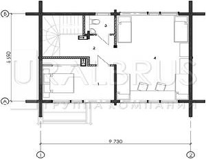 Uralbrus, case din lemn de furnir laminat, construcția unei băi