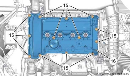 Устройството, обслужване и ремонт на автомобили Citroen - Демонтаж и монтаж на мястото на задвижващата верига