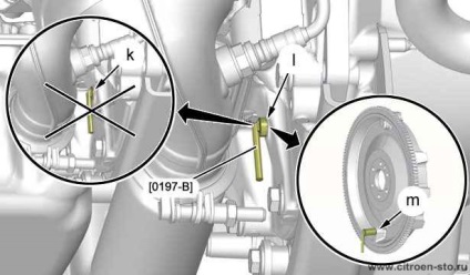 Устройството, обслужване и ремонт на автомобили Citroen - Демонтаж и монтаж на мястото на задвижващата верига