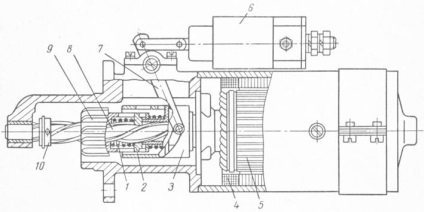 Dispozitivul de pornire, schemele și proiectarea unui echipament electric de motoare pe benzină și diesel,