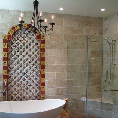 Fürdőszoba a mediterrán stílusú fotó példákon és a helyes tervezéssel