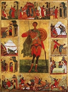 Marele mucenic Demetrius din Tesalonic - un templu - o icoană a Maicii Domnului - un tufiș nevărsat -