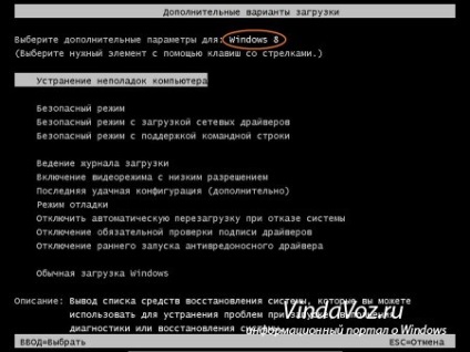 Returnați șirul (elementul) care a încărcat ultima configurație de succes în ferestrele 8 și 8