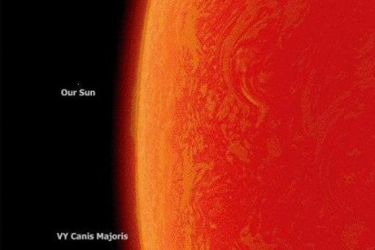 Vy canis majoris - cea mai mare stea din univers, cea mai interesantă