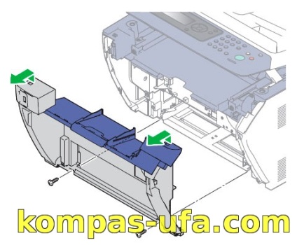 Tonerul de toner Xerox WorkCentre 3045 este rupt de pe foaie (imprimante în relief