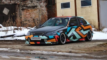 Tuning luminos, puternic, dar liniștit, honda civic ek3