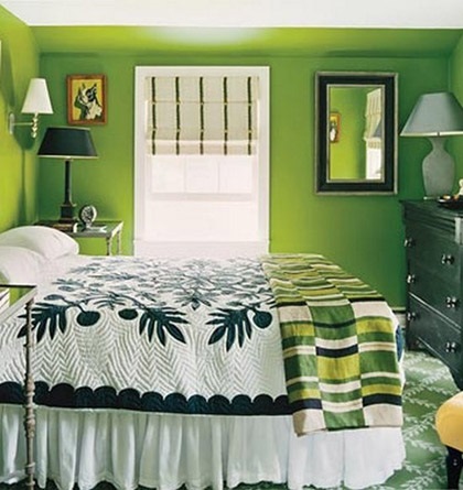 Culoarea verde și nuanțele sale în interior