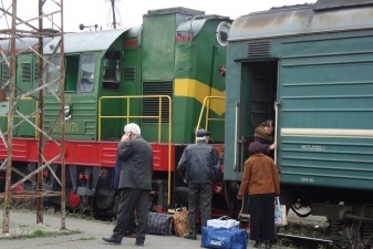 Transportul feroviar în Abhazia - sosire