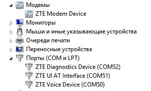 3G modem zte mf710