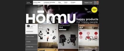 50 site-uri, design frumos magazin on-line