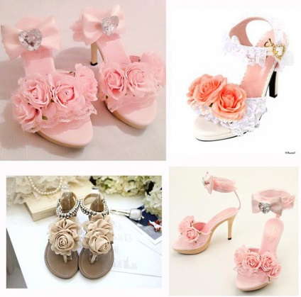 Flori, pandantive, pietre sunt opțiuni uimitoare pentru decorarea festivă a pantofilor - târgul de stăpâni - manual