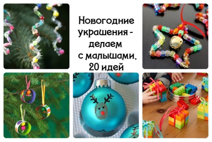 Fac decorațiuni de Anul Nou cu copiii, o mare de idei