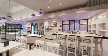 Designul bistro-ului din Franța este confortabil, la fel ca și acasă