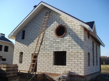 Casa de blocuri de spumă cu mâinile noastre, construim în etape