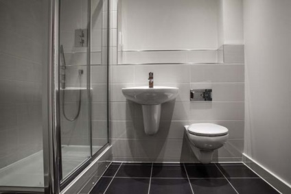 Cabina de duș într-o baie mică are o fotografie de alegere și de instalare