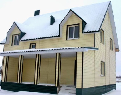 Două etaje proiecte de cabana din lemn, opțiuni de aspect și caracteristici de construcție