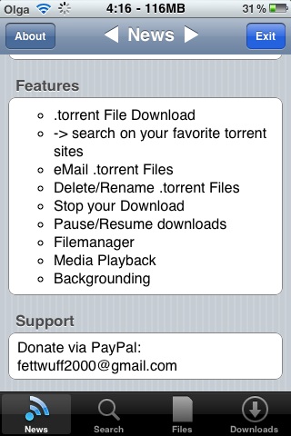 Faq descărcați fișiere torrent pe iPhone