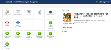 Feedgator și joomla 3