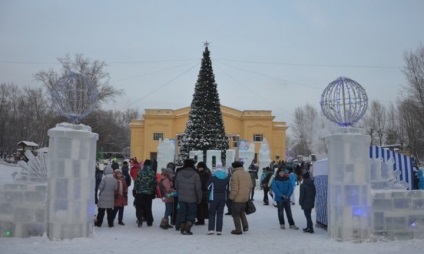 Fotografii de deschidere a Anului Nou la Barnaul