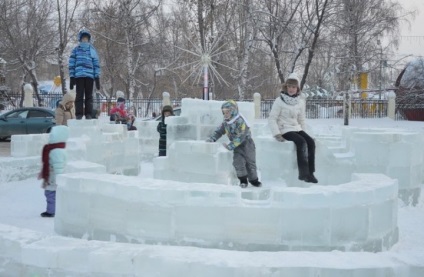 Fotografii de deschidere a Anului Nou la Barnaul