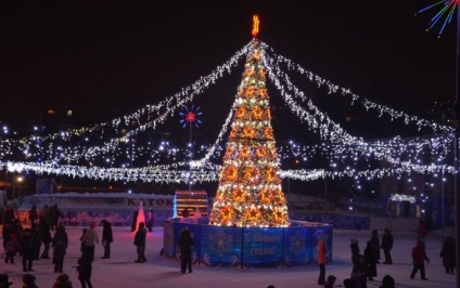 Fotografii de deschidere a Anului Nou la Barnaul