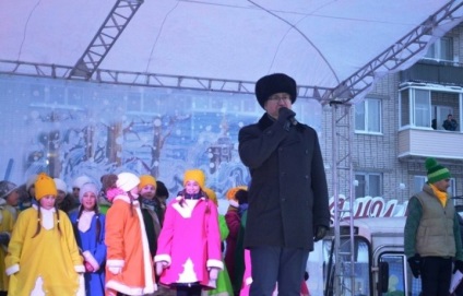 Fotografii de deschidere a Anului Nou la Barnaul