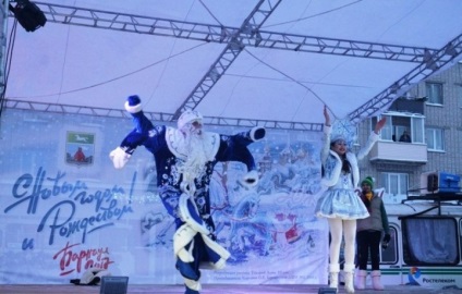 Fotografii de deschidere a Anului Nou la Barnaul