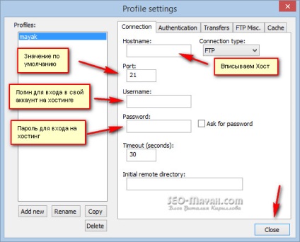 Notebook client FTP, seo beacon