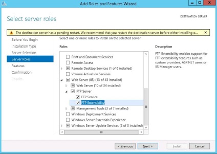 Site-ul FTP cu izolarea utilizatorului pe serverul Windows 2012 r2, ferestre pentru administratorii de sistem