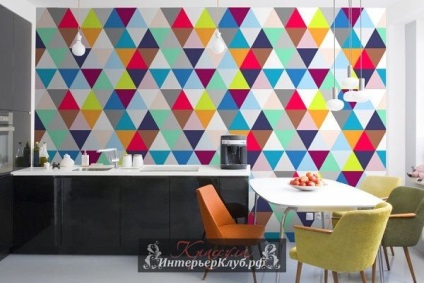 Desen geometric în interiorul ideii de design interior